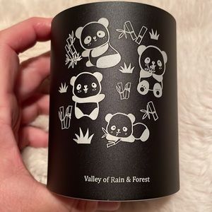 Valley of Rain & Forest black ceramic makeup brush/pen holder NIB.